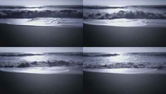 太平洋海滩的景色高清在线视频素材下载