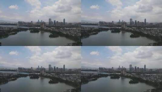 惠州城市风光航拍高清在线视频素材下载