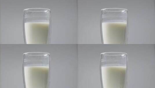 勺子搅拌升格高钙速溶全脂牛奶粉低脂牛奶粉高清在线视频素材下载
