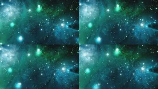 蓝色无垠的星空宇宙银河太空漫游穿梭高清在线视频素材下载