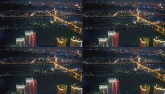 长沙城市夜景高清在线视频素材下载