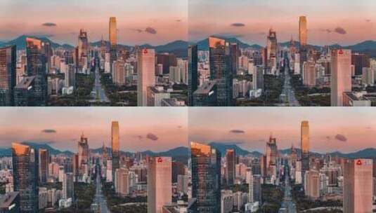 深圳城市风光航拍高清在线视频素材下载