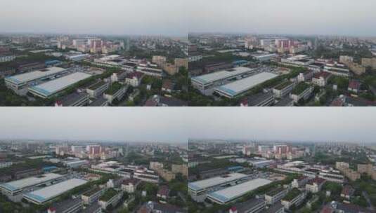 上海闵行区浦江镇全景4K航拍高清在线视频素材下载