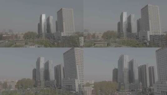 城市航拍洛阳城建牡丹广场中原明珠塔地标高清在线视频素材下载