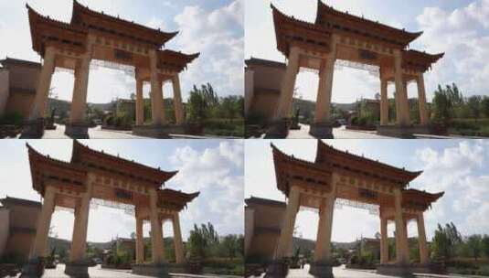 4K青海互助县城延时拍摄高清在线视频素材下载