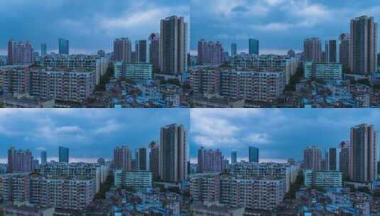 广州天空乌云雨天延时风光高清在线视频素材下载