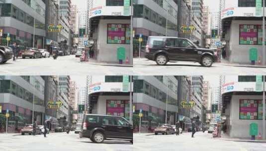 香港街头车来车往高清在线视频素材下载