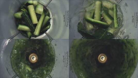 黄瓜蔬菜搅拌机高清在线视频素材下载