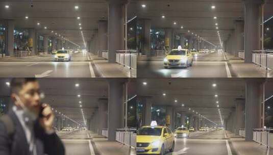 重庆江北国际机场夜景高清在线视频素材下载