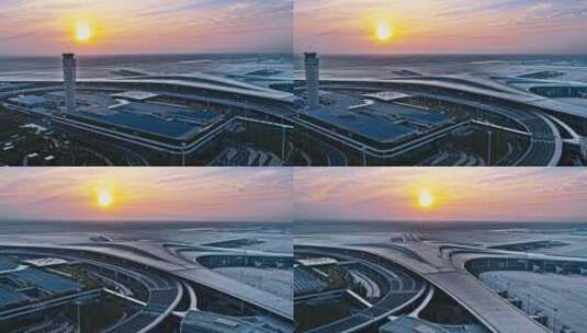 青岛胶东国际机场高清在线视频素材下载
