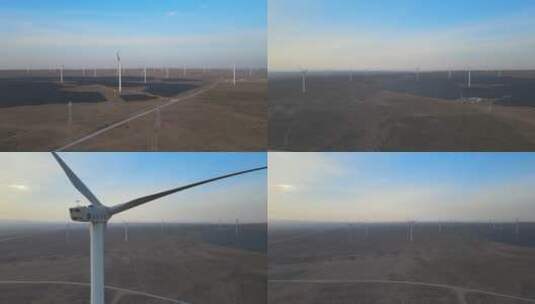 宁夏风力发电高清在线视频素材下载