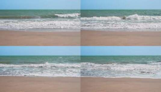 大海海浪沙滩高清在线视频素材下载