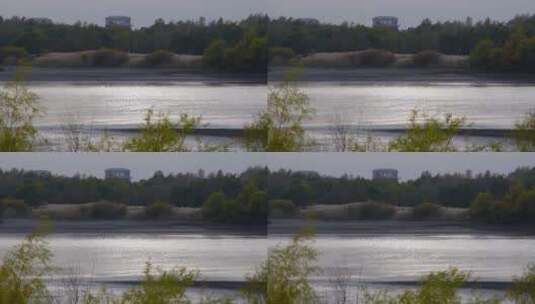 江边河边湖水水面溅起波澜望江高清在线视频素材下载