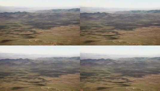 草原上的蒙古包和帐篷高清在线视频素材下载