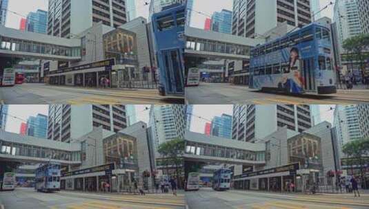 【正版素材】香港银行街高清在线视频素材下载
