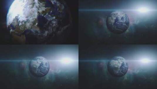 太空 地球 俯冲 星球高清在线视频素材下载