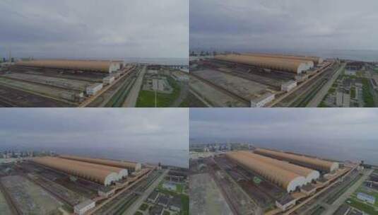 柳钢防城港钢铁基地航拍柳钢集团航拍高清在线视频素材下载