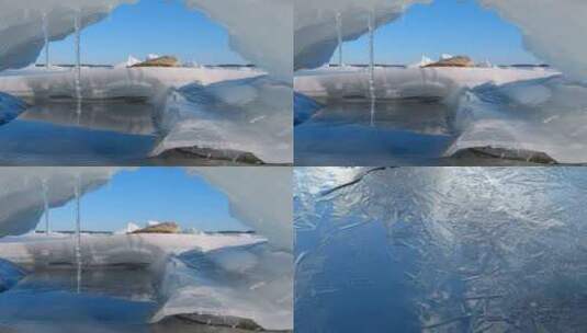 冰雪冰原高清在线视频素材下载