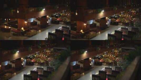 酒店餐厅咖啡馆酒吧酒馆大厅高清在线视频素材下载