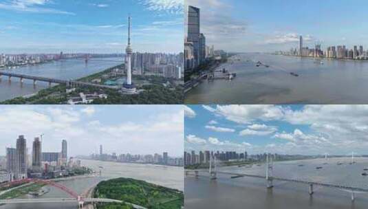 湖北省武汉长江航运航道延时镜头（综合）高清在线视频素材下载