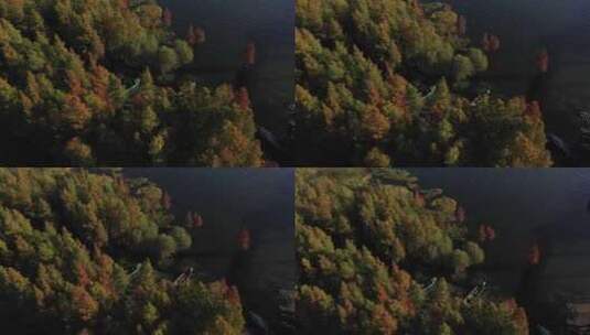 大理大理洱海秋天秋景湖泊航拍高清在线视频素材下载