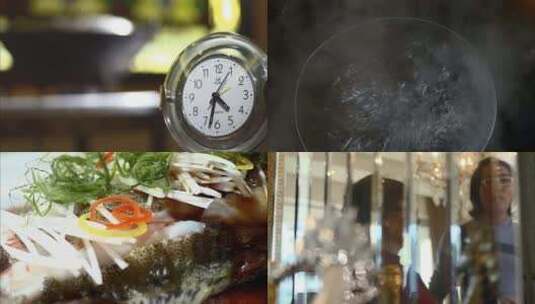 烹饪 美食 清蒸鱼高清在线视频素材下载