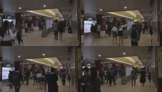 韩国 首尔 地铁 地下铁 地铁站高清在线视频素材下载
