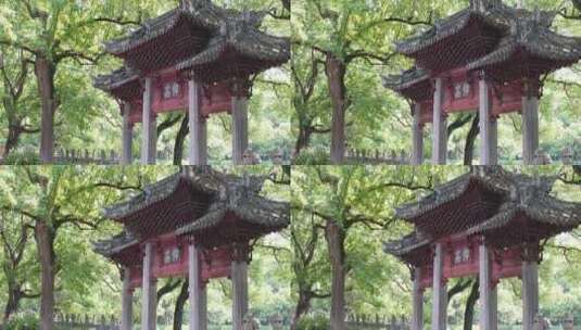 上海嘉定孔庙高仰牌坊高清在线视频素材下载