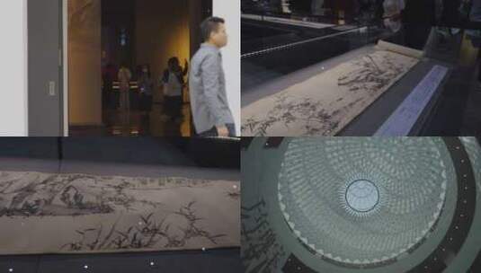 2023广州艺术博物院新馆馆藏古画高清在线视频素材下载
