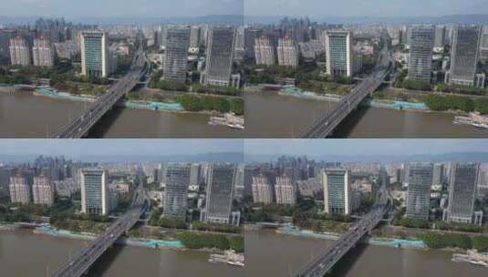 福州台江区鳌峰大桥延时高清在线视频素材下载