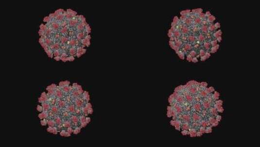 冠状病毒3d动画高清在线视频素材下载