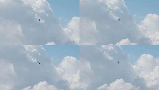 赛里木湖 直升机高清在线视频素材下载