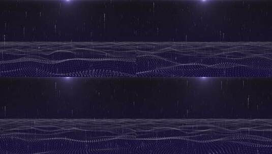 网络空间背景下粒子流动数字线的数字网络波高清在线视频素材下载