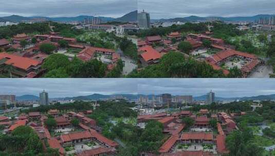 漳州南山禅寺航拍闽南寺庙古厝古建筑高清在线视频素材下载