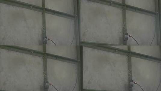 工厂墙面传感器特写高清在线视频素材下载