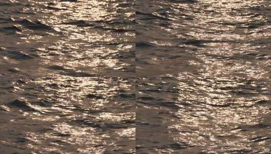 阳光照耀下波光粼粼的海面高清在线视频素材下载