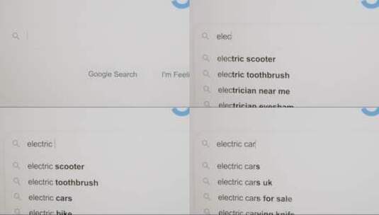 用谷歌搜索电动汽车高清在线视频素材下载