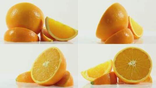 新鲜美味的橙子高清在线视频素材下载