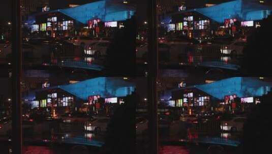 夜晚的城市街头高清在线视频素材下载