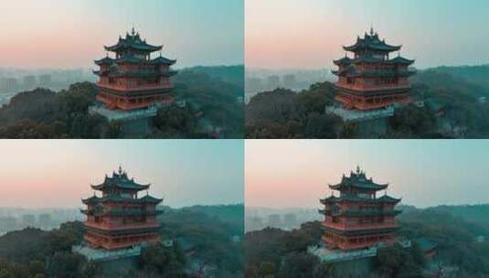 杭州地标城隍阁高清在线视频素材下载