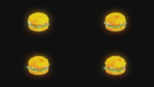 赛博朋克科技汉堡素材高清在线视频素材下载