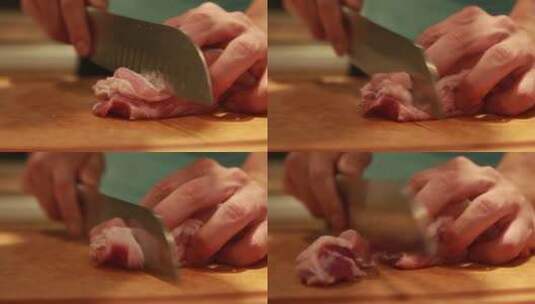 切牛腩肉切牛肉高清在线视频素材下载