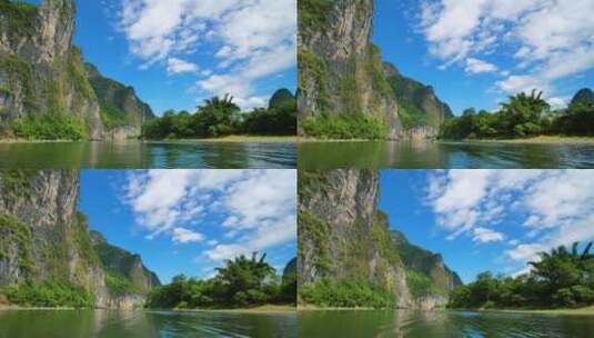 广西美景 桂林山水 漓江风光 漓江漂流高清在线视频素材下载