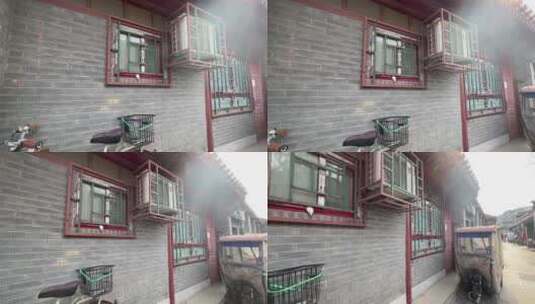 老北京胡同平房四合院建筑高清在线视频素材下载