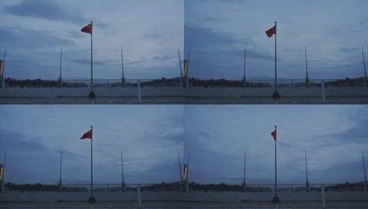 延时摄影：国旗高清在线视频素材下载