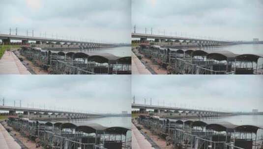 厦门大桥跨海地铁城市海堤风景高清在线视频素材下载