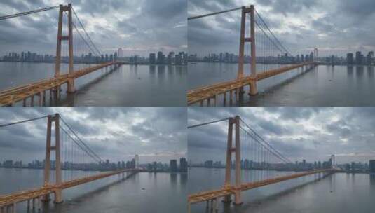 武汉杨泗港长江大桥高清在线视频素材下载