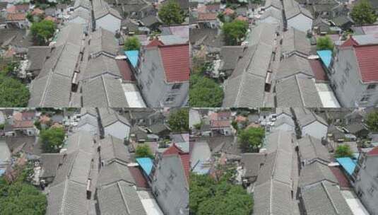 上海古镇航拍古村落4K原素材高清在线视频素材下载