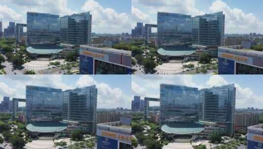 琶洲中州中心蓝天-3高清在线视频素材下载