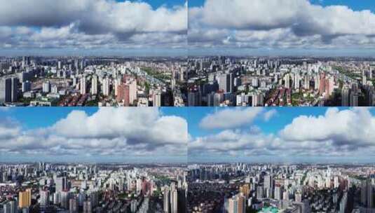 大城市延时航拍空镜高清在线视频素材下载